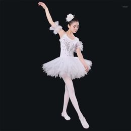Stage Wear White Swan Professional Ballet Tutu Child Kids Girls Ballerina Costume Contemporary Party Dance Costumes Adult1 298K