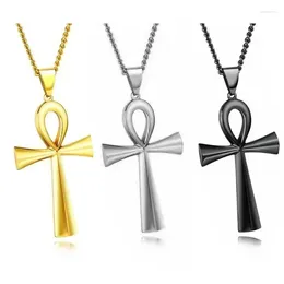 Chains Necklace Life Lucky Cross Shaped Pendant Jewellery