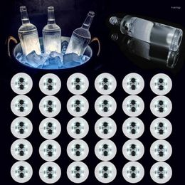 Table Mats LED 30 Pack Light Up Coasters For Drinks Lights Bottle Liquor Bottles Club Party Wedding Durable