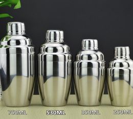 Stainless steel cocktail shaker Drink Mixer Pot Bar Tools Barware accessory 250 350 530 750ml7019397