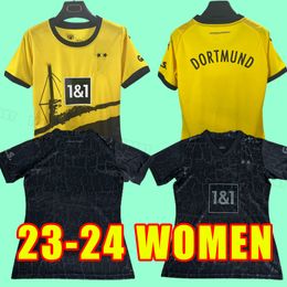 Women 23 24 HALLER soccer jerseys football shirt REUS DORTMUND NEONGELB BELLINGHAM HUMMELS BRANDT maillot de foot 2023 2024 model Girl