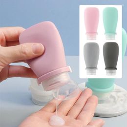 Storage Bottles Portable Travel Lotion Squeeze Tube Empty Refillable Split Bottle Shampoo Container Silicone Makeup Tool 38/60/90ml