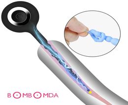 Penis Urethral Plug Vibrator For Men Urethra Dilators Sound Prostate Massager Butt Plug Male Masturbator 8 Speeds Erotic Toys CY207977884