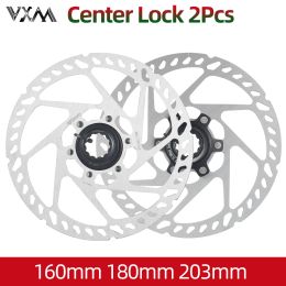2pcs Bike Centerlock Rotors 160 180mm 203mm VXM Disc Brake Lock Rings 160mm Bicycle Center Lock Discs Rotor