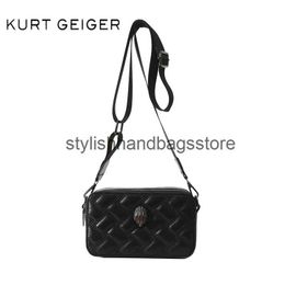 Cross Body Kurt Geiger Luxury Designer Shoulder Bag 2024 Camera Bags Fashion Trendy Ladies Zip Letter Small Square Bag Brand Women Handbag H240527 KB54