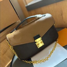 High Quality Metis East West Vintage Designer Bag Handbags Clutch Leather Classic Chain Bag Shoulder Fashion Crossbody Men Womens Bags