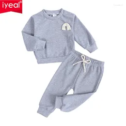 Clothing Sets IYEAL Baby Girls Boys Spring Tracksuit Clothes Unisex Born Set Cotton Top Pant Infant Sleepwear Homewear