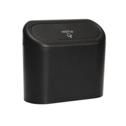 Portable Hanging Mini Car Trash Can,Wastebasket Trash Can with Lid, for Car Office Home,Auto Storage Bin Accessories