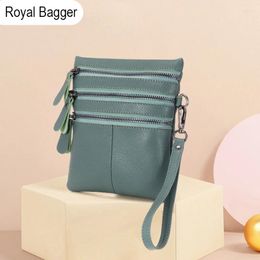 Bag Royal Bagger Mini Shoulder Sling For Women Genuien Cow Leather Mobile Phone Bags Fashion Simple Trend Ladies Messenger