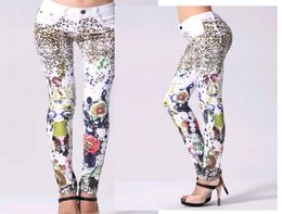 Pantaloni da stampa jeans pantaloni casual ragazza lanata leopardata da donna magra da donna magro jeans capris9878059