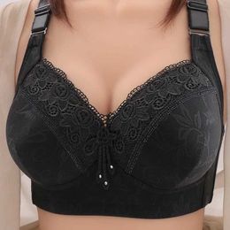 Maternity Intimates Womens Plus Size Nylon Underwear Steel Free Ring Party Breathable Bra Mother Comfortable d240527