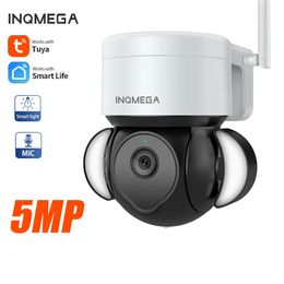 INQMEGA 1080P PTZ IP Camera Wireless Auto Tracking Outdoor Waterproof 4X Digital Zoom Speed Dome WiFi Security CCTV Camera 240522