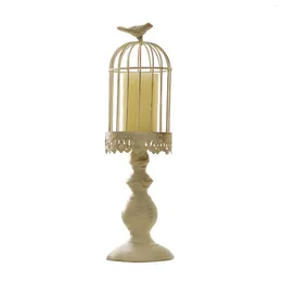 Candle Holders Restaurant Iron Art Cafe Dining Room Wedding Holder For Table Office Gifts Bird Cage Shaped Modern Simple Bedroom