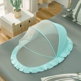 Foldable Crib Mosquito Net Baby Bed Net Polyester Travel Bed Netting born Summer Cradle Bed for Children Mosquito Tent 240522