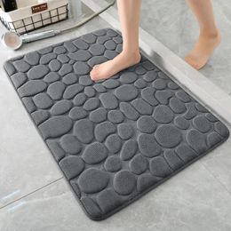 Bath Mats Super Absorbent Floor Mat Bathroom Non Slip Fast Drying Carpet Shower Tub Outdoor Soft