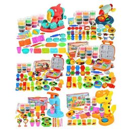 Clay Dough Modelling Rich Play Set Colour Recognition Learning to with Plastic Tools Education Machine Childrens Toys WX5.26