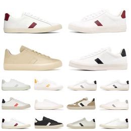 Dhgate New Top quality Mens women designer flat casual shoes vejasneakers luxury black white pink letter fashion outdoor sneakers