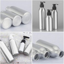 Liquid Soap Dispenser 4 Pcs Dispensing Aluminum Bottles Travel Shampoo Empty Spiral Sub Body Wash Lotion Press With Pump