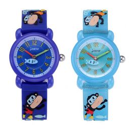 Children's watches New Colourful 3D Monkey Kids Watch for Boys Girls Cute Cartoon Toddler Watches for Children Silicone Waterproof Wristwatch Gifts Y240527