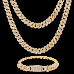 Direct Factory Price Iced Out 10Mm Gold Plated Sterling Sier VVS Moissanite Diamond Miami Cuban Lin Chain Necklace