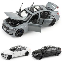 Diecast Model Cars 1/32 320i SUV Mini Die Cast Toy Car Model Sound and Light Door Open Education Series Childrens Gifts T240524