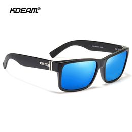 KDEAM Polarized Sport Sunglasses for Men Women UV Protection Square Sun Glasses for Baseball Driving Running Fishing Golf CX200706 262r