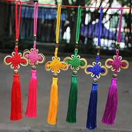 Multi Colour Auspicious Chinese Knot Tassel High Grade Keychain Cellphone Straps Car handbag Pendant Jewellery Decoration 26CM DIY Accessory ZZ