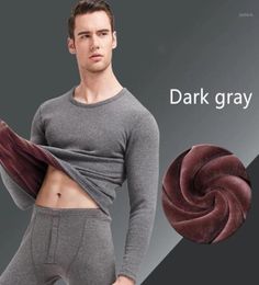 2021 New Thermal Underwear For Men Long Johns Winter Women Thermo Shirtpants Set Warm Thick Fleece Size LXXXL18383092