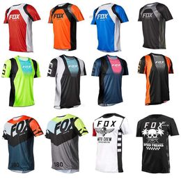 Cycling Shirts Tops BAT FOX Downhill Shirt Short Sleeves Cycling Jersey Camiseta Motocross T-shirt Mountain Bike Jersey Enduro MTB Camisas Ciclismo