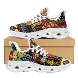 Casual Shoes INSTANTARTS Women's Luxury Design Sneaker Polynesia Style Totem Symmetrical Geometric Slim Fit Mesh Breathable Soft Running