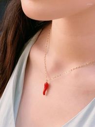 Pendant Necklaces A Red Chili Pepper Personalized Necklace