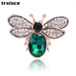 Brooches Cute Little Bee Brooch Advanced Lapel Pin Vintage Suit Corsage Hat Accessories Clothing Pins Silk Scarf Buckle Insects Jewellery