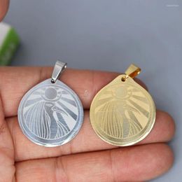 Pendant Necklaces 2Pcs/lot God Of The Sun RA For Necklace Bracelets Jewellery Crafts Making Findings Handmade Stainless Steel Charm