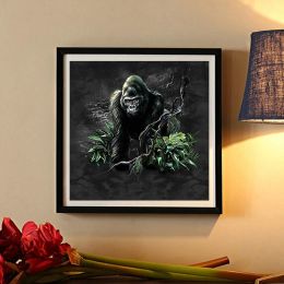 Huacan Diamond Painting 5d Diy Gorilla Room Decor Diamond Mosaic Embroidery Monkey Animal Tree Wall Sticker