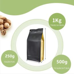 50PCS High Quality Smell Proof Light Aluminium Foil Plastic Colored Zip Lock Packing Coffee Bean Tea Nut Packaging Bags