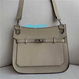 Leather Shoulder Bag Jyp Bags New Fashion Lychee Patterned Top Layer Cowhide Single Shoulder Crossbody Large Capacity Versatile Platinum Ba have logo WLUP