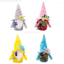 Party Decoration Mother Day Gnome Holding Lavender Decorative Ornaments Crafts Supplies For Restaurant Bar