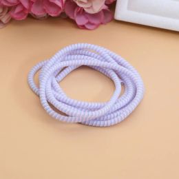 2/4/6PCS 1.4m MIX Colour Phone Wire Cord Rope Protector USB Charging Cable Bobbin Winder Data Line Earphone Cover Suit Spring