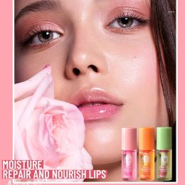 Mini Hydrating Temperature Sensing Lip Balm Moisturizing Color Changing Lip Oil Peach Aloe Vera Brighten Repair Lips Lip Pomade
