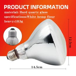 Thickened Heating Lamp Breeding Bulb High Quality E27 100W/150W/200W/250W LED Light Pet Brooder Hatch Chicken Pig Heater Bulbs