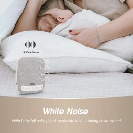 August SE160 White Noise Sound Machine 13 Natural Sounds Timer, Portable 60 Hour Battery USB CSleep Aid for Adults and Kids
