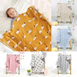 Blankets Knitted Warm Baby Blanket Born Soft Swaddle Wrap Infant Sleeping Bag Cotton Stuff For Muslin Stroller Accessories