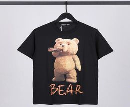 Men039s TShirts High 2022 Men Cotton Little Drink Bear T Shirts TShirt Hip Hop Skateboard Street Tee Top Kenye A229256245