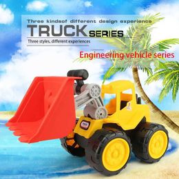 Diecast Model Cars Large size thick construction vehicle childrens dump truck excavator beach toy car bulldozer boy toy gift S2452722