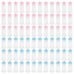 Gift Wrap 72 Pcs Small Bottle Decoration Infant Milk Toy Layout Mini House Girl Toys Baby Party Accessories Miniature Shower Ornament