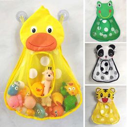 Storage Boxes Bins Baby shower toy cute duck frog net toy storage bag strong suction cup baby shower game bag bathroom Organiser water toy S2452702