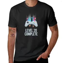 Men's Polos 20 Years Gamer Level Complete T-Shirt Kawaii Clothes Animal Prinfor Boys Edition T Shirt For Men