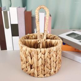 Kitchen Storage Picnic Basket Handwoven Wicker Handheld Flower Decorative Gift