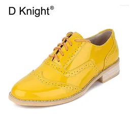 Casual Shoes Women Flats Genuine Leather Brogue Causal Handmade Retro Style Oxfords 2024 Spring Fashion Sneakers Woman