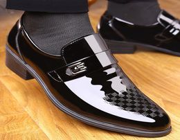 suit shoes italian wedding shoes men elegant patent leather shoes for men loafers men zapatos de hombre de vestir formal6162920